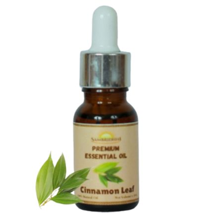 Pure cinnamon leaf essential oil for aromatherapy and wellness