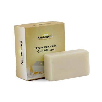 Natural handmade goat milk soap for gentle skin cleansing