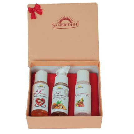 Travel kit with cosmetic essentials for gifting and travel