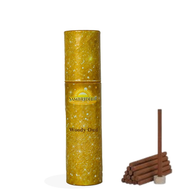 Woody Oud Bambooless Dhoop 60gm | Natural Oud Dhoop - Sambridhhi