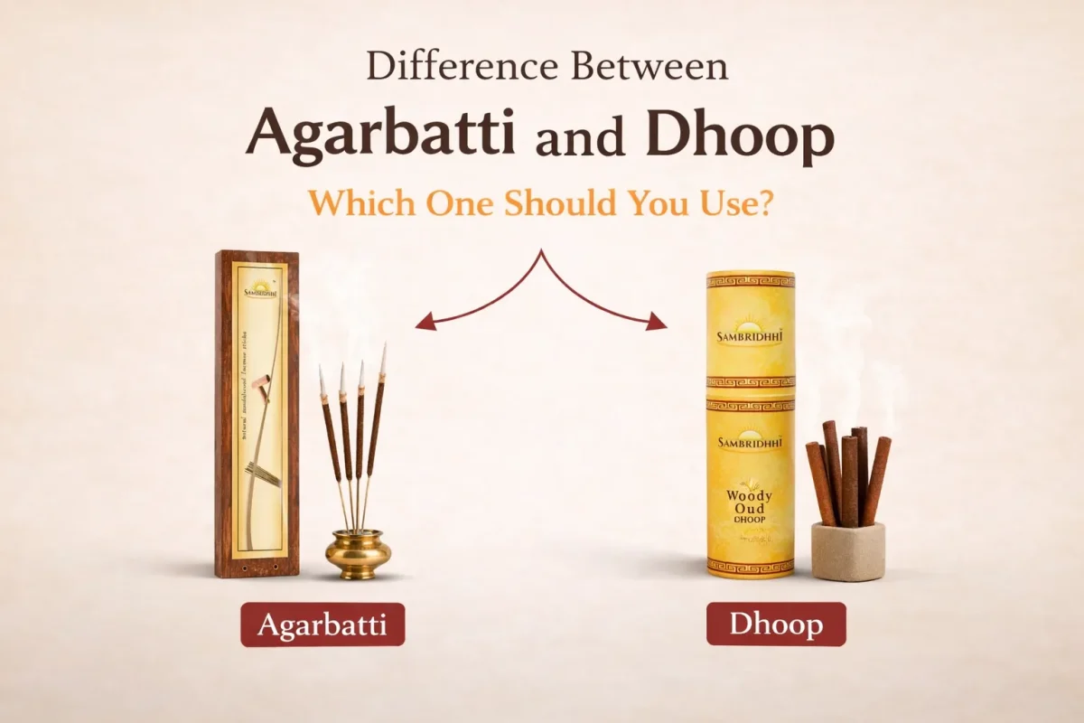 Difference between agarbatti and dhoop