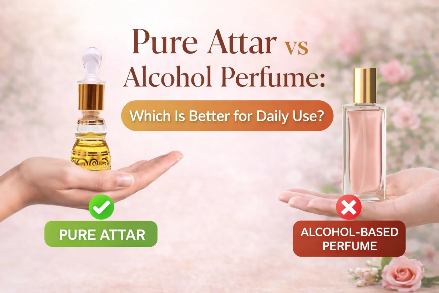 Pure attar vs alcohol based perfume