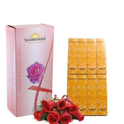 Rose Incense Sticks (Pack of 8)